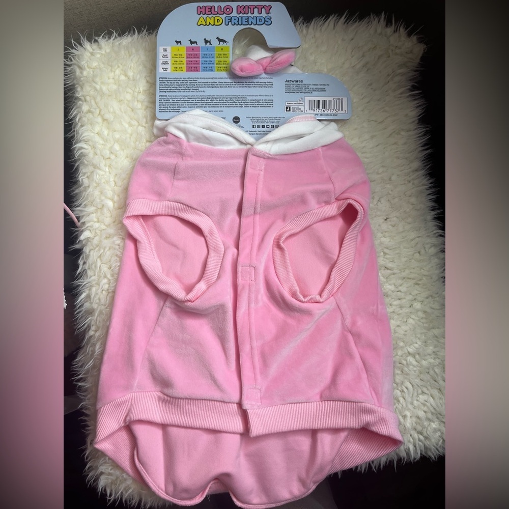 Hello Kitty Pink and White Pet Outfit - Picture 3 of 5